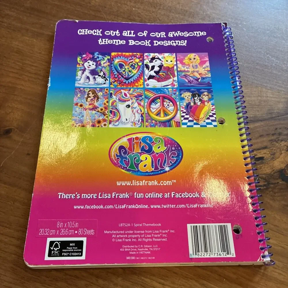 Lisa Frank 2014 Notebook Journal Husky Penguin Polar Bear Winter
